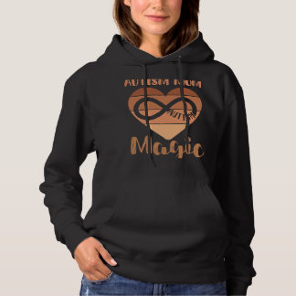 Pull À Capuche Autiste Noir Autisme Maman Du Fils Autiste Enfants