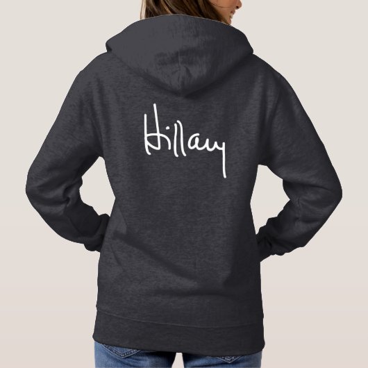 PULL À CAPUCHE AUTOGRAPHIE HILLARY (Dos)
