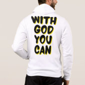 Pull À Capuche Avec Dieu, Vous Pouvez Baser La Foi Des Hommes Ple (Dos)