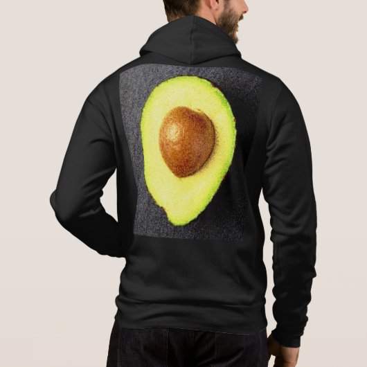Pull À Capuche "Avocado Fruit" Belle Photo. Commandez dès mainten (Dos)