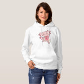 Pull À Capuche Axolotl Joyeux Noël Animaux d'hiver Axolotls (Devant entier)