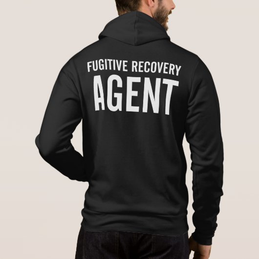 PULL À CAPUCHE BADGE DE L'AGENT DE RÉCUPÉRATION FUGITIVE (Dos)