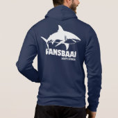Pull À Capuche Baignade avec de grands requins blancs - Gansbaai (Dos)