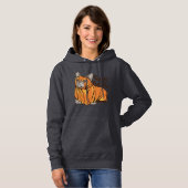 Pull À Capuche Balais d'Halloween (Devant entier)