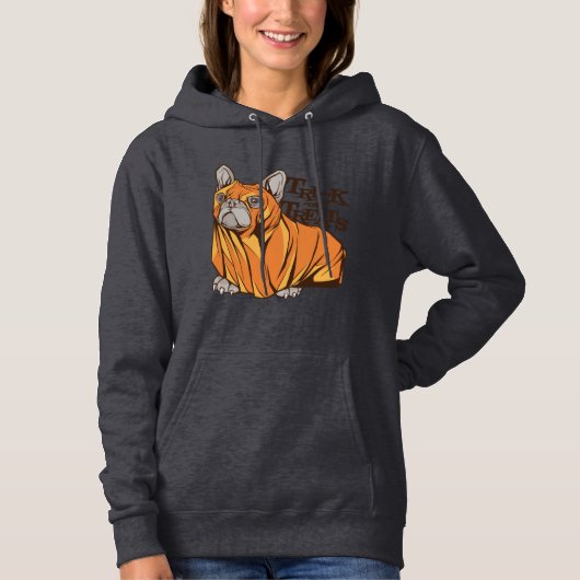 Pull À Capuche Balais d'Halloween (Devant)