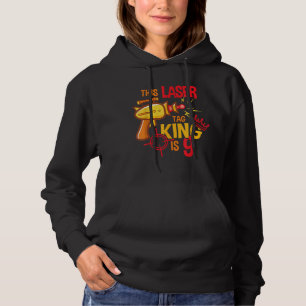 Pull À Capuche Balise Anniversaire de 9 ans Laser Enfants 9e cade