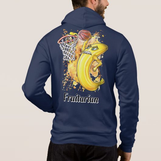 Pull À Capuche Banana Fruitative Slam Dunk Shot personnalisable (Dos)
