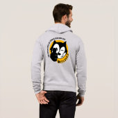 Pull À Capuche Bande dessinée chat | Full-zip pour hommes (Dos entier)