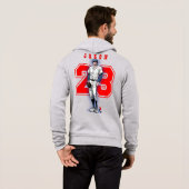 Pull À Capuche Baseball Stars & Stripes | Homme zip complet (Dos entier)