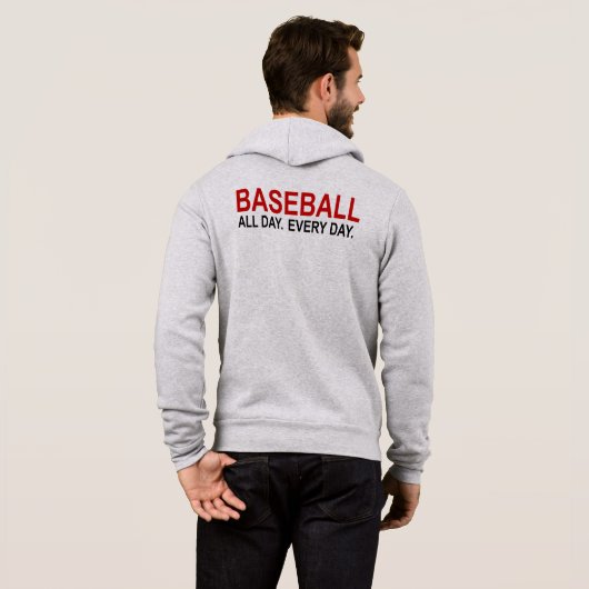 Pull À Capuche Baseball Toute La Journée Tous Les Jours (Dos entier)