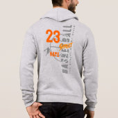 Pull À Capuche Basket de rue | Full-zip pour hommes (Dos)