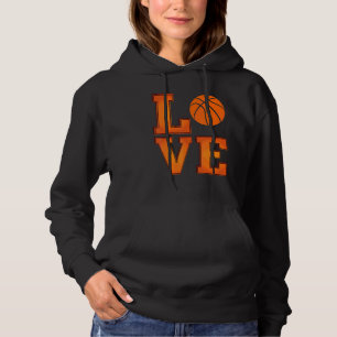 Pull À Capuche Basketball Amour Joueurs Amusants Équipe Vintage H