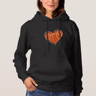 Pull À Capuche Basketball Coeur Amour Sport Joueur Enfants Basket
