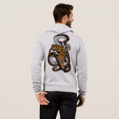 Pull À Capuche Bataille Épique : Art du Tigre contre le Serpent (Dos entier)
