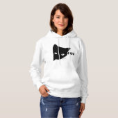 Pull À Capuche Bateau à chat noir Chats cadeaux Halloween (Devant entier)