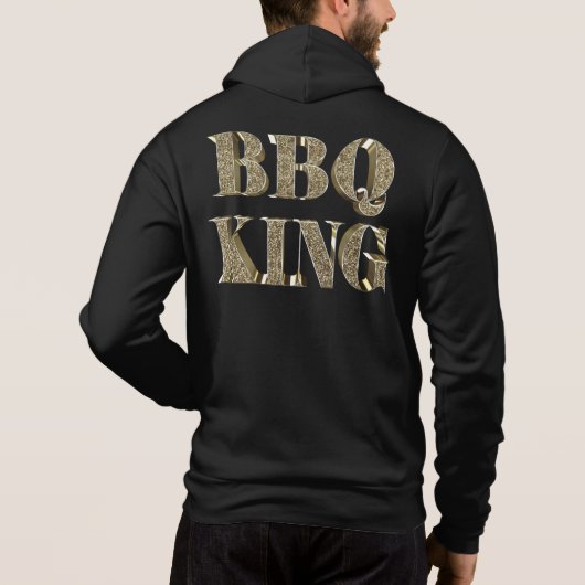 Pull À Capuche BBQ 3D Gold Bling King (Dos)