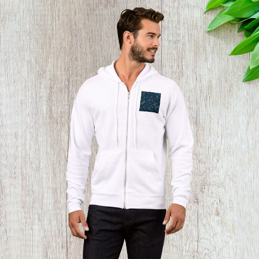 Pull À Capuche BBQ Icônes Motif Grillades Outils Viande