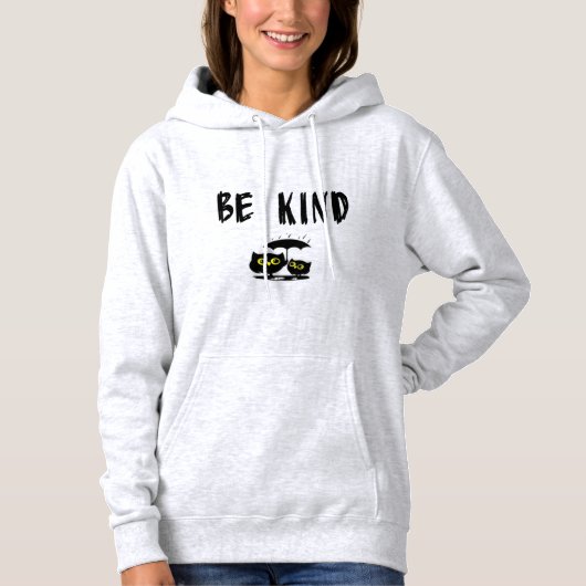Pull À Capuche Be Kind – Minimalist Positive Message Sweatshirt (Devant)