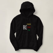 Pull À Capuche BE : Noir, Gras, Vous Sweatshirt (Design devant)