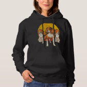 Pull À Capuche Beagle Sunset rétro (Devant)