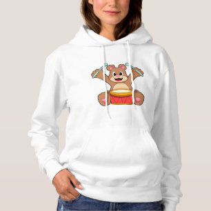 Pull À Capuche Bear at Music with Drum