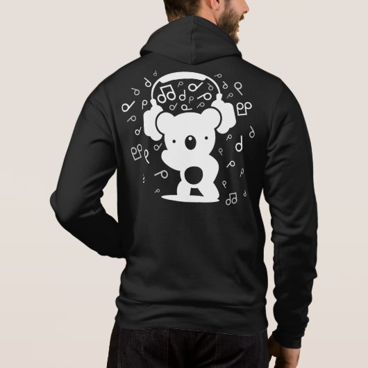 Pull À Capuche Bear_Headphones (Dos)