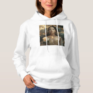 Pull À Capuche Beauté asiatique avec rose blanche