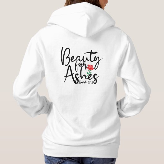 Pull À Capuche Beauté pour Ashes Sweatshirt à capuche pour femmes (Dos)