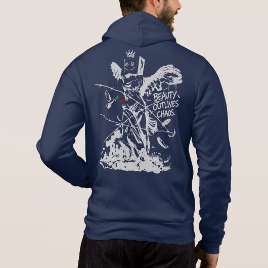 PULL À CAPUCHE BEAUTY_OUTLIVES_CHAOS (Dos)