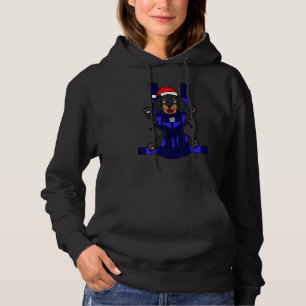 Pull À Capuche Bébé Dachshund Père Noël drôle mignonne chien mama