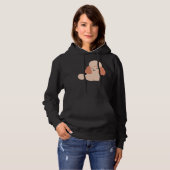 Pull À Capuche Bébé Poodle Brown (Devant entier)
