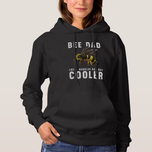Pull À Capuche Bee Papa Pour Hommes Honey Bumblebee Bee (Devant)