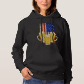 Pull À Capuche Beer Mug American Flag Craft Beer Beer  Brewer (Devant)