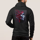 Pull À Capuche Bella+Canvas Homme Full-Zip - Art Abstrait 4 (Dos)