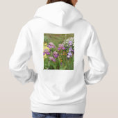 Pull À Capuche Belle Iris Fleur violet Fleur Photo (Dos)