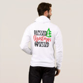 Pull À Capuche Bénie et obsédée de Noël-50100 (Dos entier)