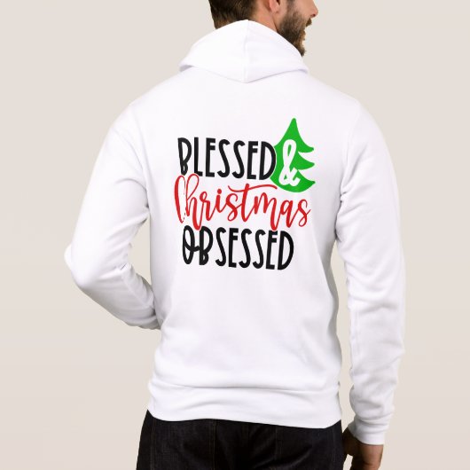 Pull À Capuche Bénie et obsédée de Noël-50100 (Dos)