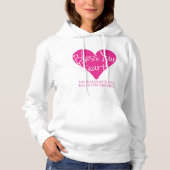 Pull À Capuche Bénissez votre coeur Femmes (Devant)