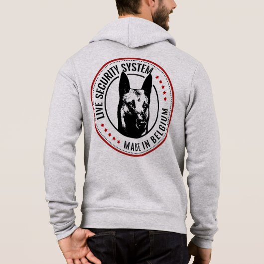Pull À Capuche Berger belge - Malinois (Dos)