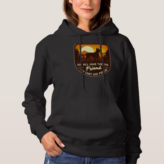 Pull À Capuche Berger belge Malinois Retro 7 (Devant)