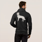 Pull À Capuche Berger Blanc Suisse Chien Mignon (Dos entier)