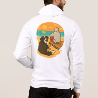 Pull À Capuche Bernese Mountain Dog Sunset Beach Companion