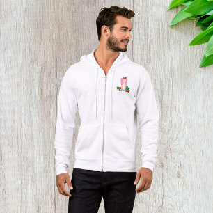 Pull À Capuche Berry Milkshake Drink Mens Full-Zip