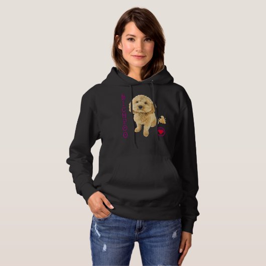 Pull À Capuche Bichpoo Chien Chien Chien Chien Poodle Croix Noodl (Devant entier)