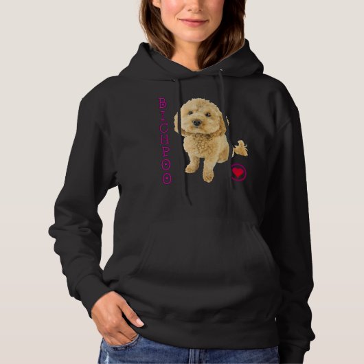 Pull À Capuche Bichpoo Chien Chien Chien Chien Poodle Croix Noodl (Devant)