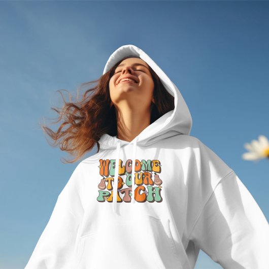 Pull À Capuche Bienvenue À Notre Patch, Vibes Automatiques, Thank