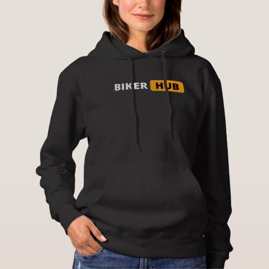 Pull À Capuche BIKER HUB es idéal para hombres y mujeres (Devant)