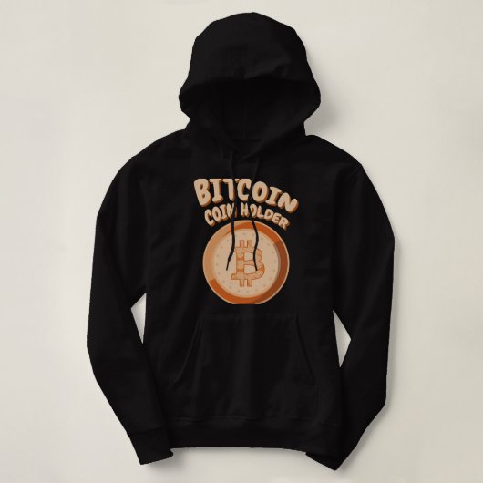 Pull À Capuche BITCOIN BTC Coinholder Crypto Crypto Blockchain Co (Design devant)