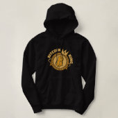 Pull À Capuche Bitcoin King Cryptomonnaie Blockchains Crypto Bit (Design devant)
