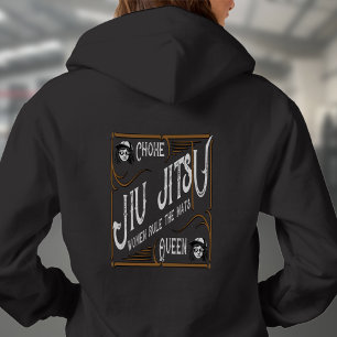 Pull À Capuche BJJ Retro Choke Queen Brésilien Jiu Jitsu Vintage